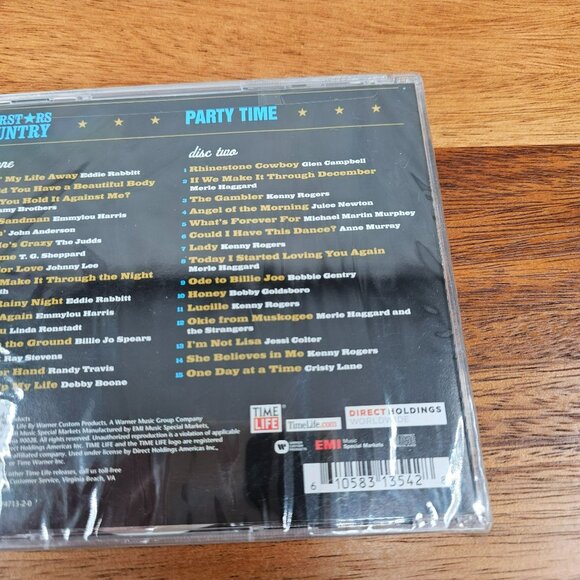 Time Life Superstars of Country Party Time Two Disc Set Music CDs VTG New Sealed - Picture 6 of 7